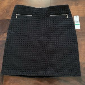 Laundry by Sherri Segal  Black quilted skirt NWT SZ 8